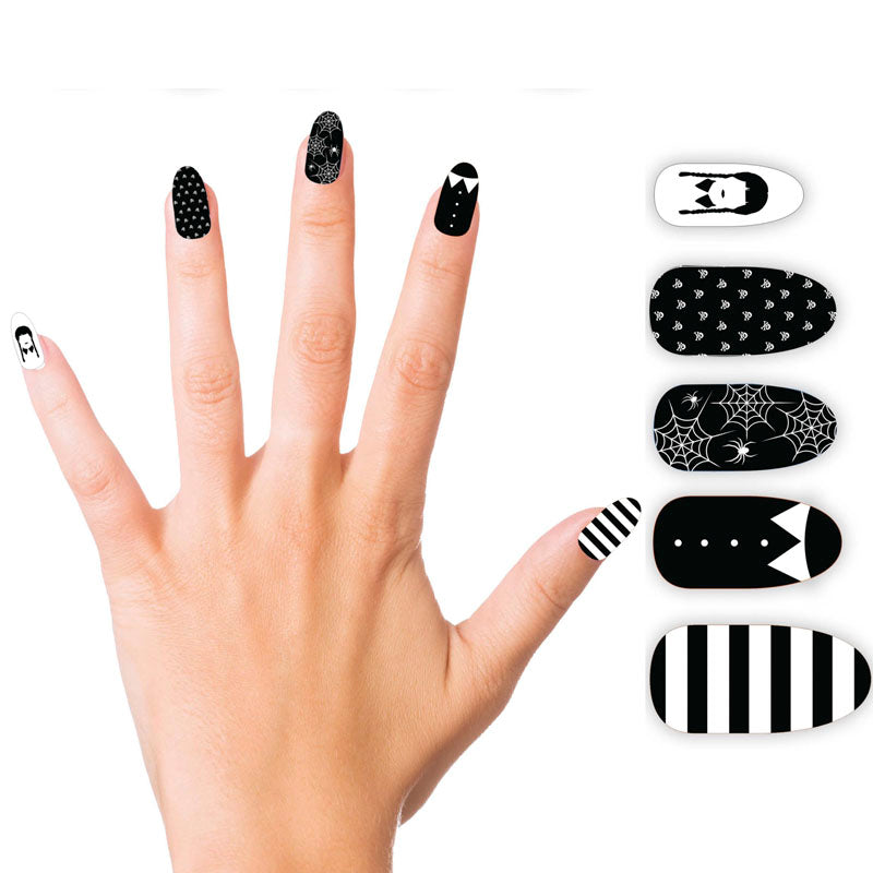 Uñas Miércoles Addams