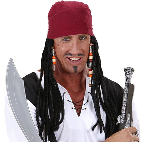 Bandana Pirata del Caribe con rastas