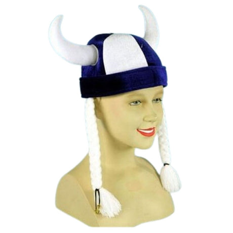 Casco Vikingo con trenzas