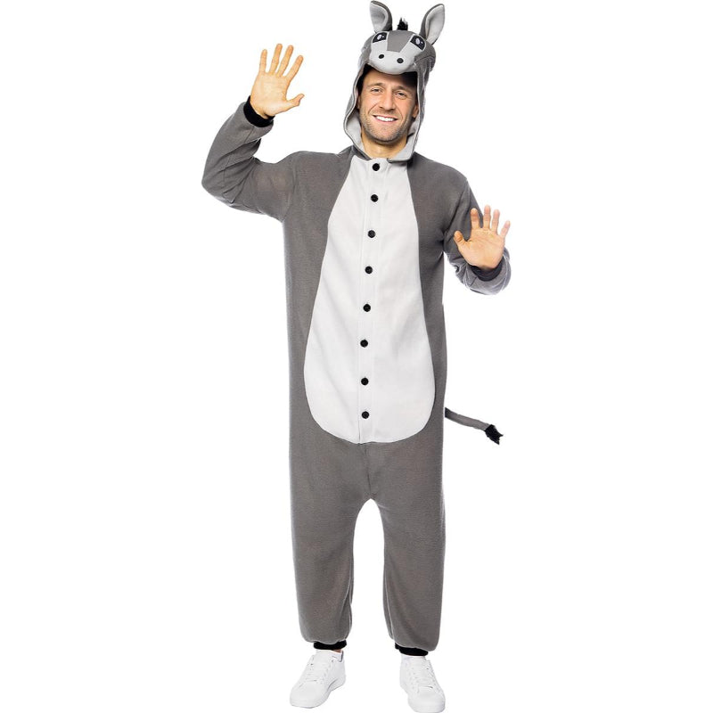 Disfraz de Burro kigurumi para hombre