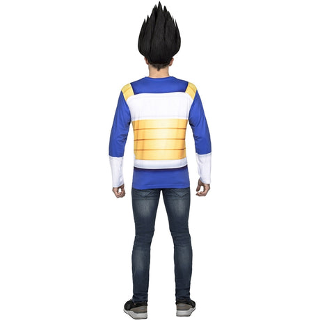 Camiseta Disfraz Vegeta adulto Dragon Ball espalda