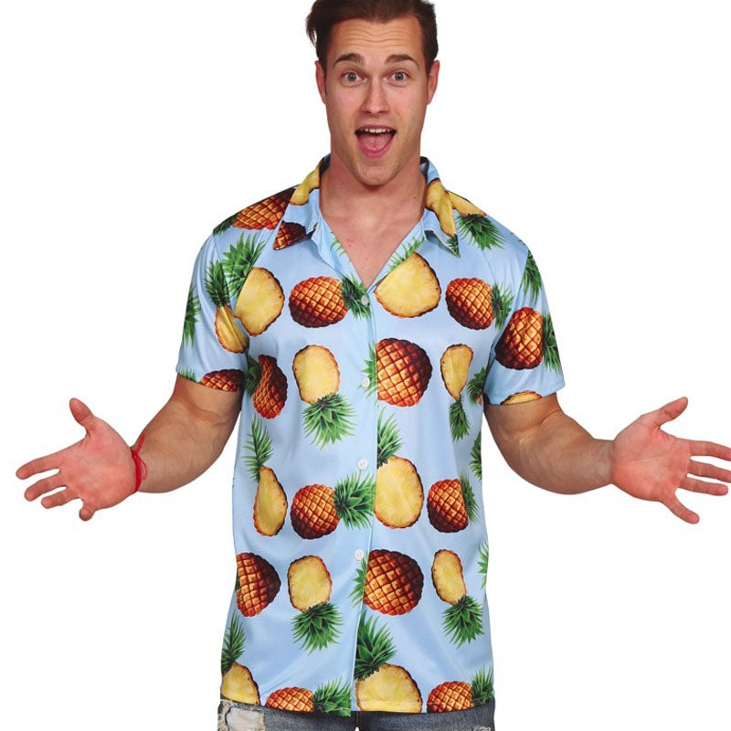 Disfraz de Camisa hawaiana de piñas para hombre