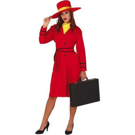 Disfraz de Carmen Sandiego para mujer