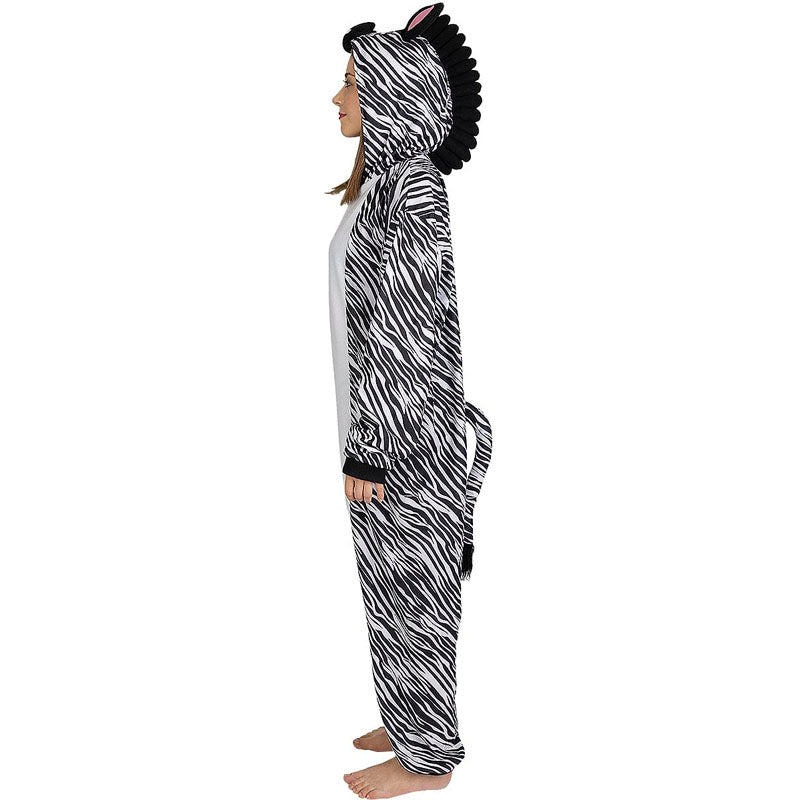 Disfraz de Cebra onesie adulto unisex Perfil