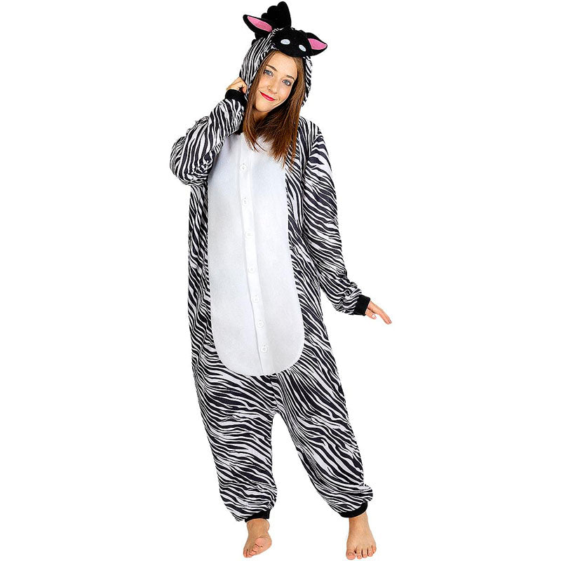 Disfraz de Cebra onesie adulto unisex