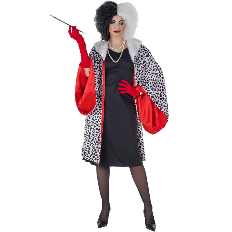 Disfraz de Cruella de Vil Lujo para mujer