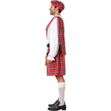 Disfraz de Escocés con kilt tradicional para hombre perfil