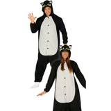 Disfraz de Gato Negro Kigurumi adulto