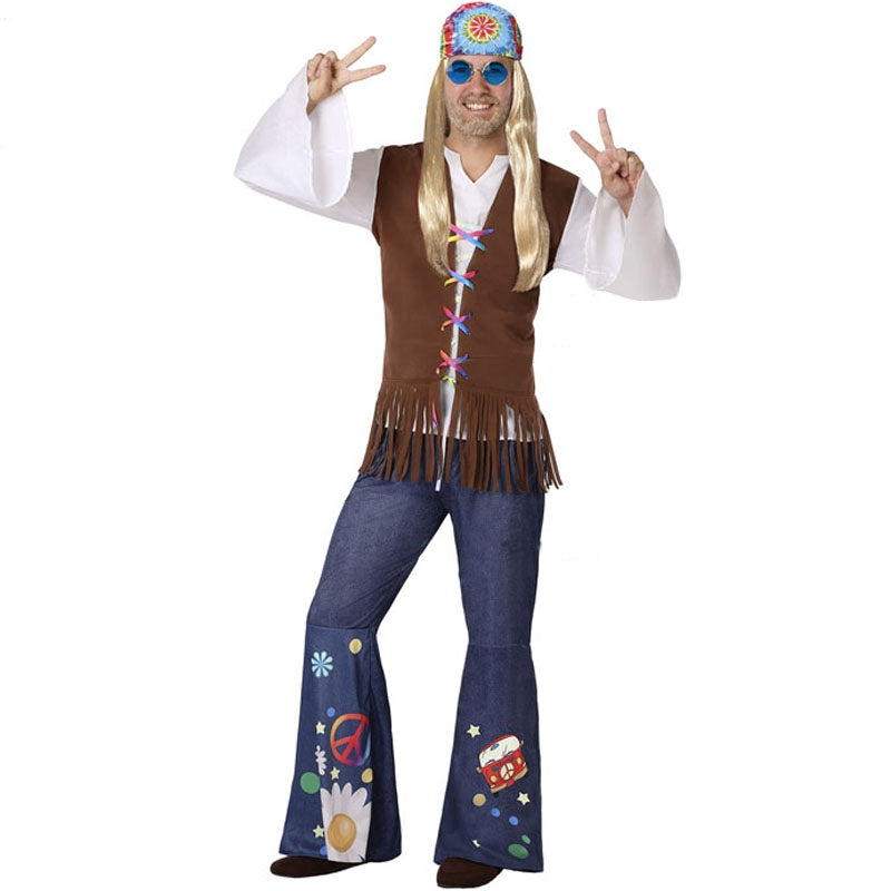 Disfraz de Hippie Sesentero para hombre