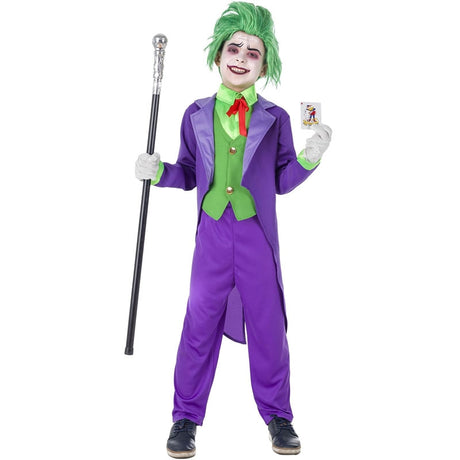 Disfraz de Joker Supervillano para niño