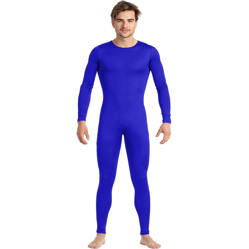 Disfraz de Maillot azul spandex para hombre