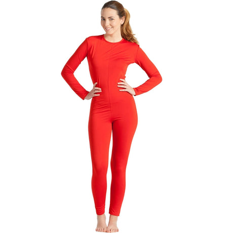 Disfraz de Maillot rojo spandex para mujer