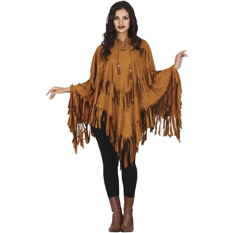 Disfraz de Poncho India para mujer