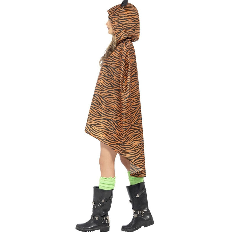 Disfraz de Tigre Poncho Impermeable perfil