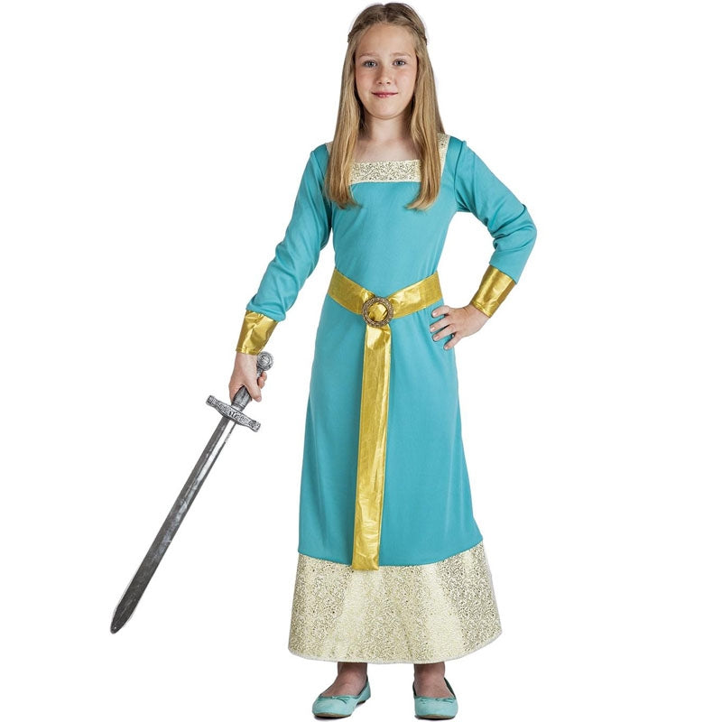 Disfraz de Princesa Medieval elegante para niña