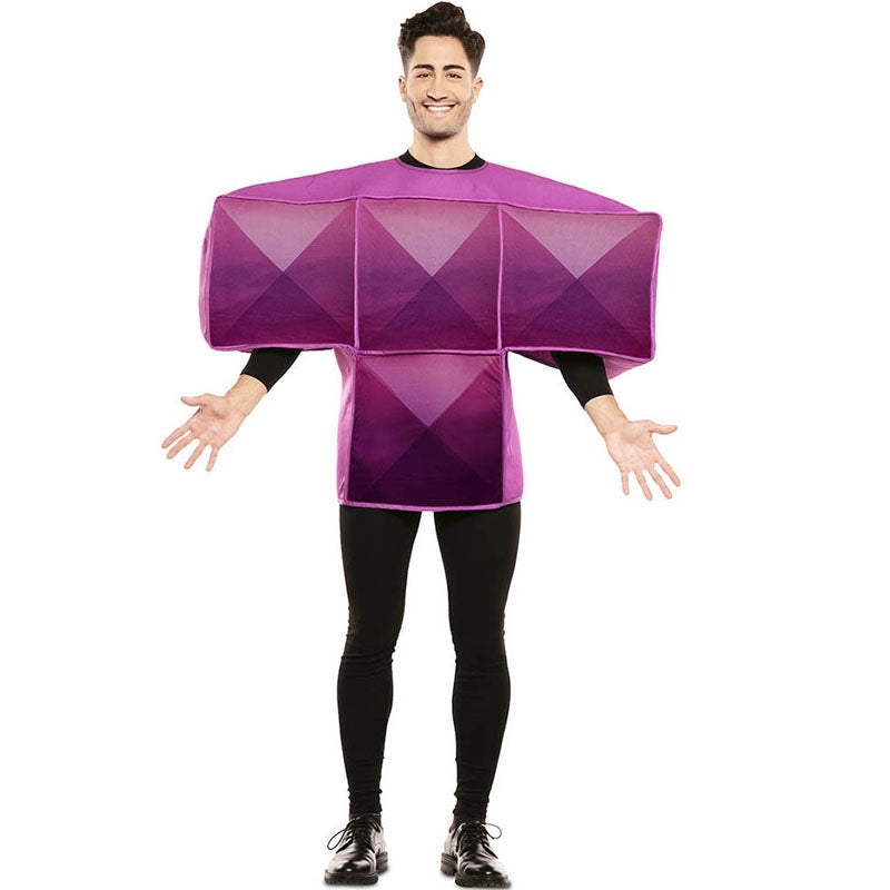 Disfraz de Tetris Morado para hombre