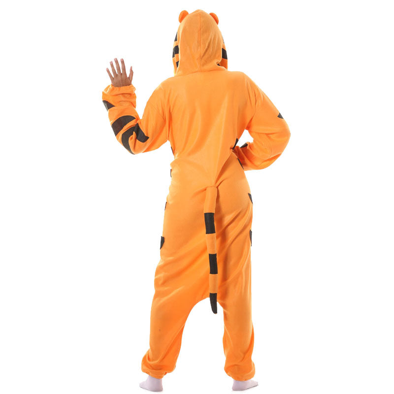 Disfraz de Tigre Kigurumi para adulto espalda