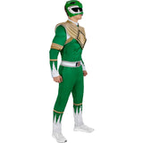 Disfraz de Power Ranger Verde para hombre Perfil