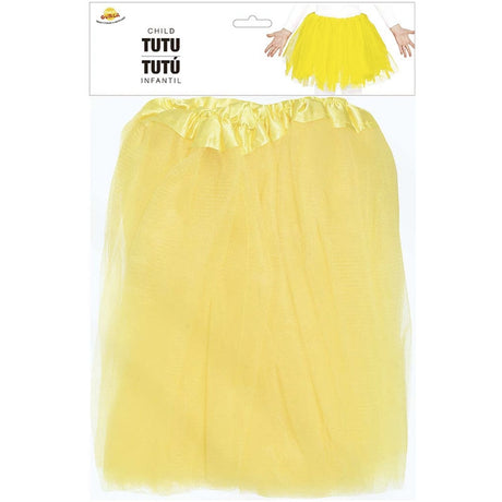 Falda tutú amarillo niña packaging