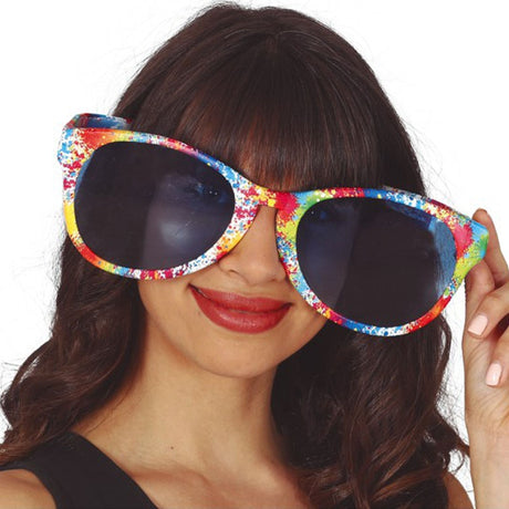 Gafas gigantes multicolor