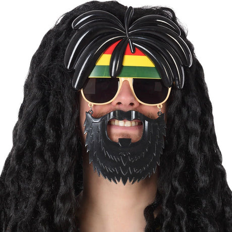 Gafas Rastafari con barba