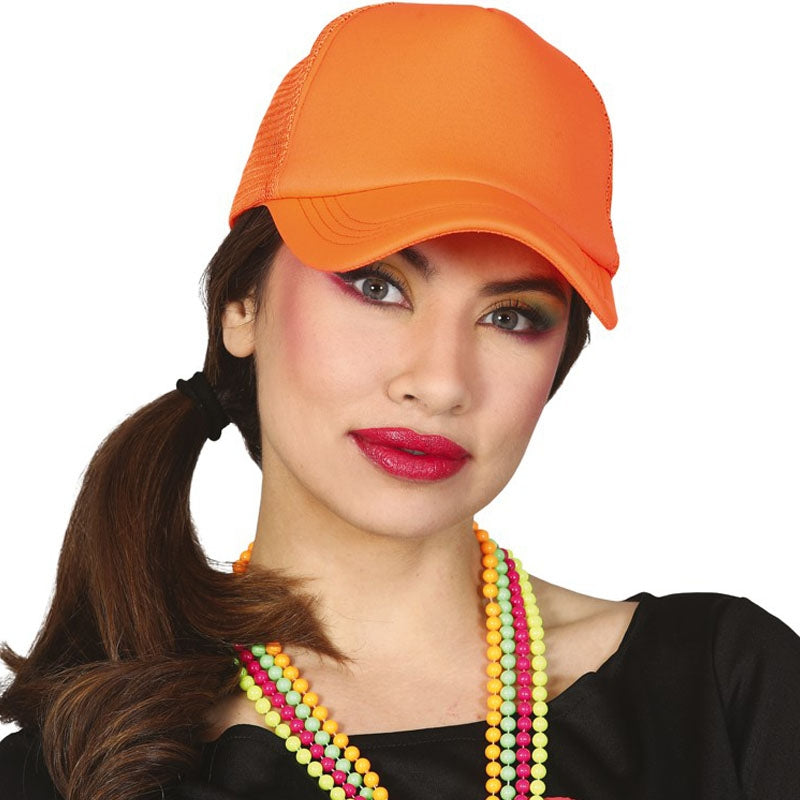 Gorra neón naranja