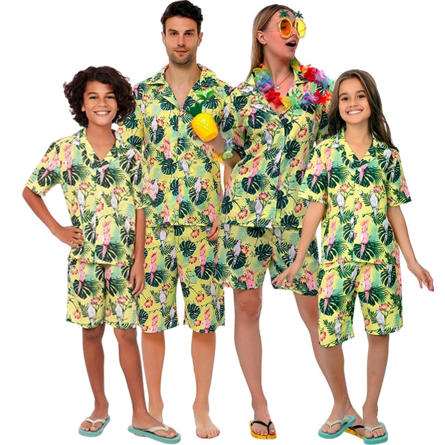 Disfraces Hawaianos Tropicales para grupos y familias