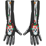 Guantes Catrina día de los muertos