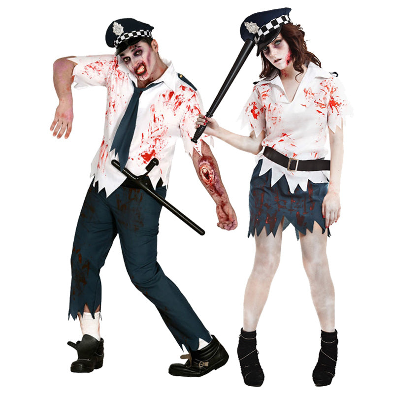 Pareja Policias Zombies