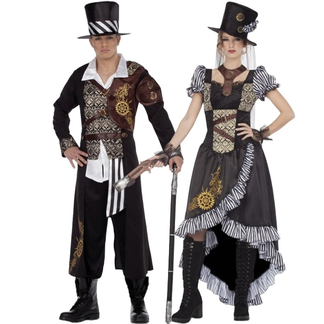 Lord y Lady Steampunk para disfrazarte en pareja