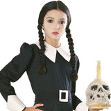 Peluca Miércoles Familia Addams infantil