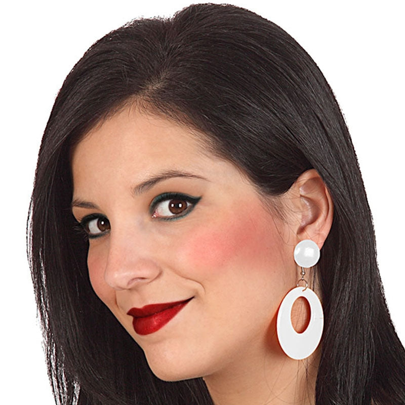 Pendientes Sevillana blancos