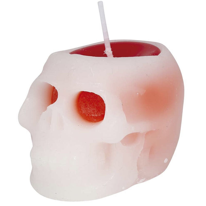 Vela Calavera con sangre perfil