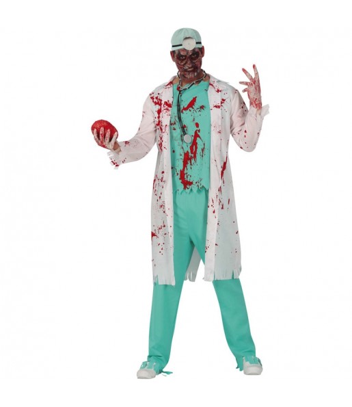 Verkleidung Doktor Zombie Erwachsene für einen Halloween-Abend