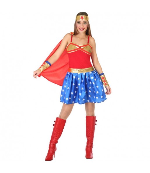 Comic-Heldin Wonder Woman Kostüm für Damen