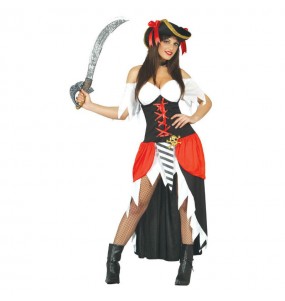 Kostüm Sie sich als Freibeuter-Piratin Kostüm für Damen-Frau für Spaß und Vergnügungen
