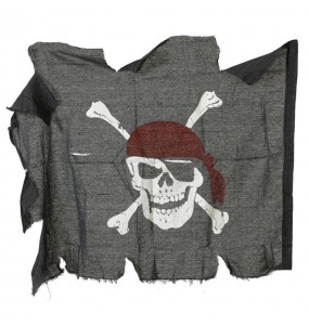 Piratenflagge mit Fetzen um Ihr Kostüm zu vervollständigen