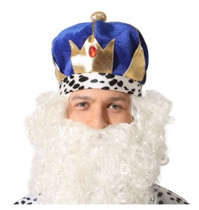 Blaue Krone der Heiligen Drei Könige um Ihr Kostüm zu vervollständigen