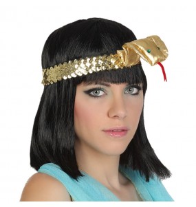 Ägyptisches Stirnband mit Schlange um Ihr Kostüm zu vervollständigen