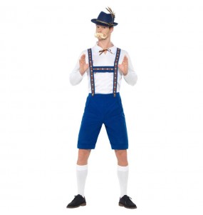 Deutsches Oktoberfest blau Kostüm für Herren