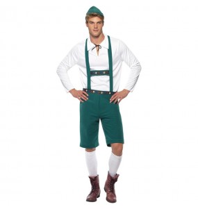 Deutsches Oktoberfest grün Kostüm für Herren