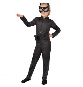 Klassische Catwoman Mädchenverkleidung, die sie am meisten mögen