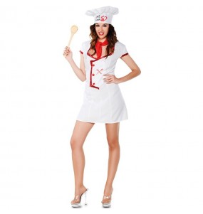 Kostüm Sie sich als Kochin Kostüm für Damen-Frau für Spaß und Vergnügungen