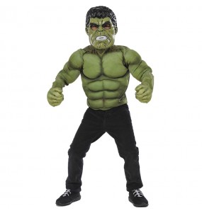 Hulk Kostüme für Jungen - Muskelbrust Hulk Kostüm für Jungen