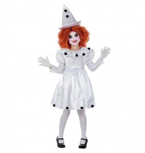 Pierrot Clown Mädchenverkleidung, die sie am meisten mögen