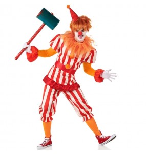 Wahnsinniger Clown Kostüm für Herren