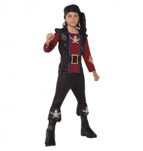 Totenkopf Piraten Kostüm für Jungen