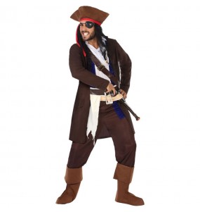 Piraten Jack Sparrow Erwachseneverkleidung für einen Faschingsabend