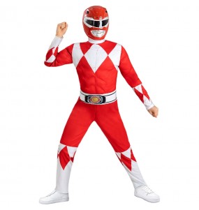 Power Ranger Rot Kostüm für Kinder