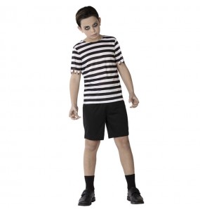 Pugsley Addams mit kurzen Ärmeln Kostüm für Jungen